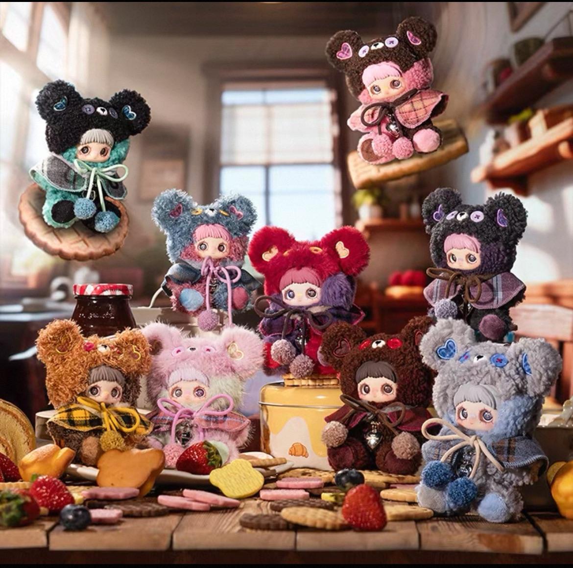 Tiny Bear Cookie & Vinyl Blind Box Doll-festive holiday collectible, cute and fun surprise toy for kids grilfriend